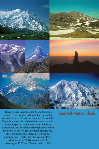 Beyond the Seven Summits - Pre Everest back cover