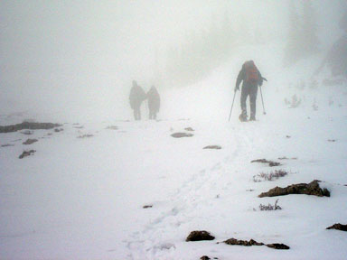 A hazard of a winter climb - Where's the summit?