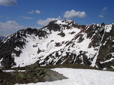 The northeast face of Outpost Peak