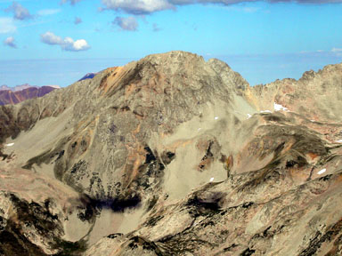 White Benchmark from Teocalli mountain to the southeast
