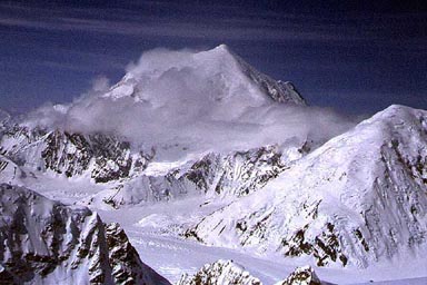 Mount Foraker as seen from near the summit of East Kahiltna Peak