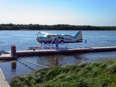 Katmai Air's float plane used for the flight to Brooks Camp