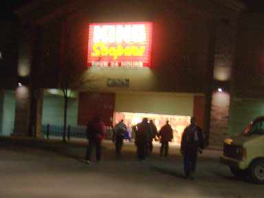 The team approaching King Soopers